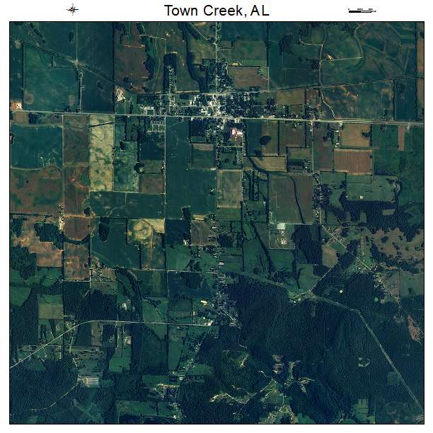 Town Creek, AL air photo map