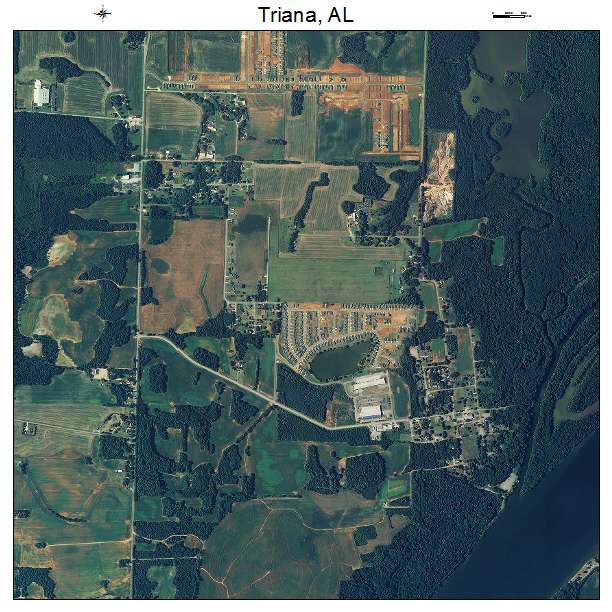 Triana, AL air photo map