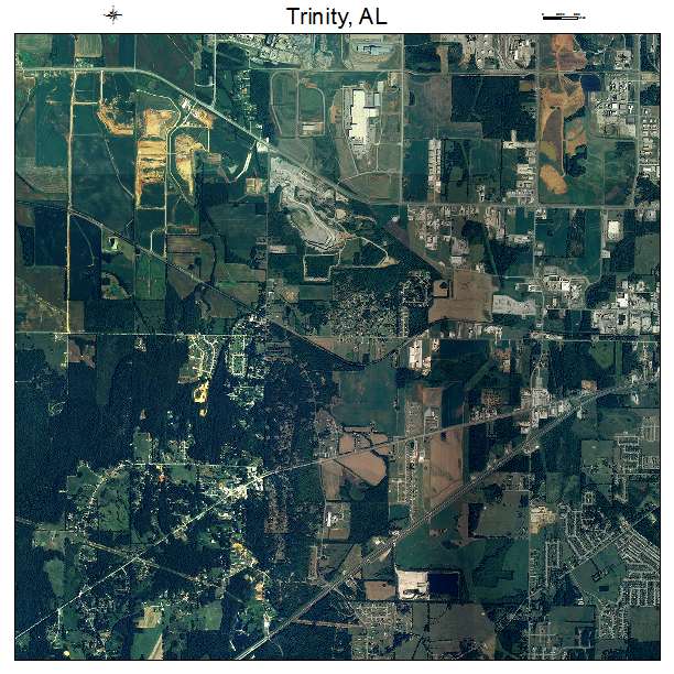 Trinity, AL air photo map