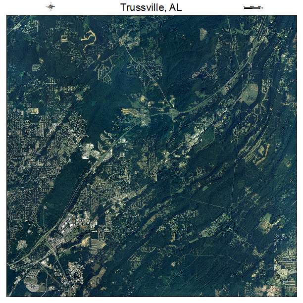 Trussville, AL air photo map