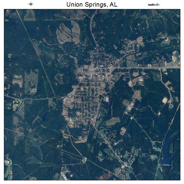 Union Springs, AL air photo map