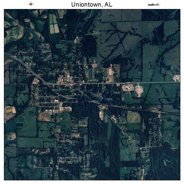 Uniontown, AL air photo map