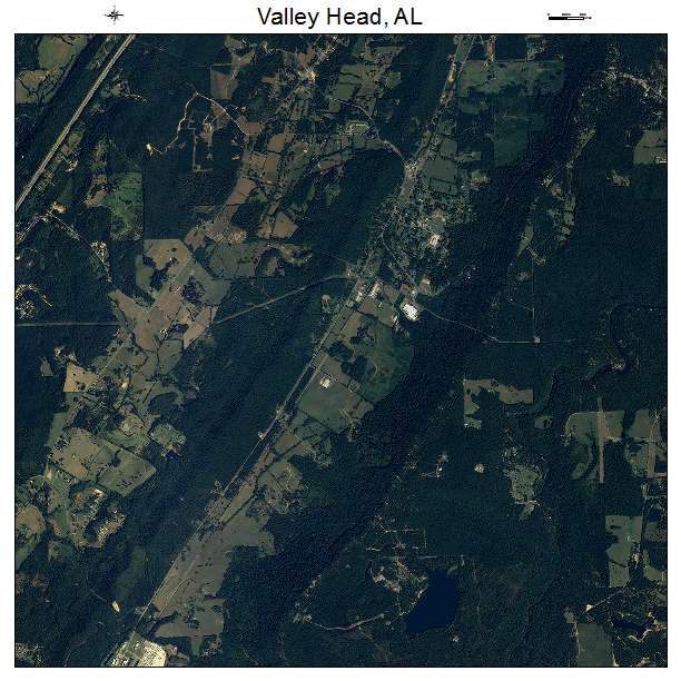 Valley Head, AL air photo map