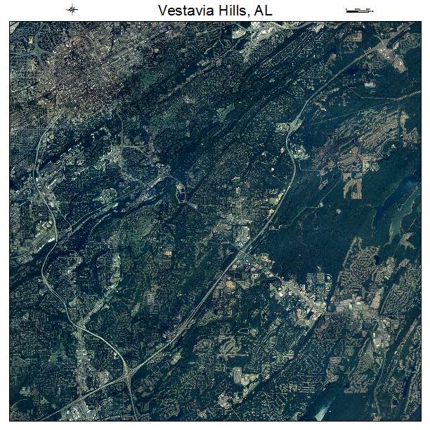 Vestavia Hills, AL air photo map