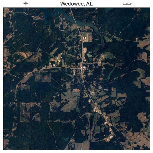 Wedowee, AL air photo map