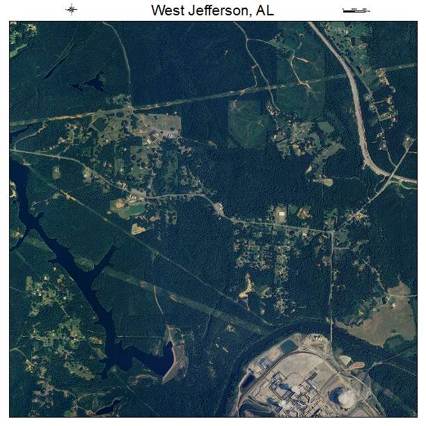 West Jefferson, AL air photo map