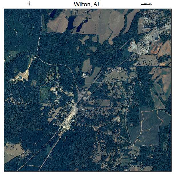 Wilton, AL air photo map