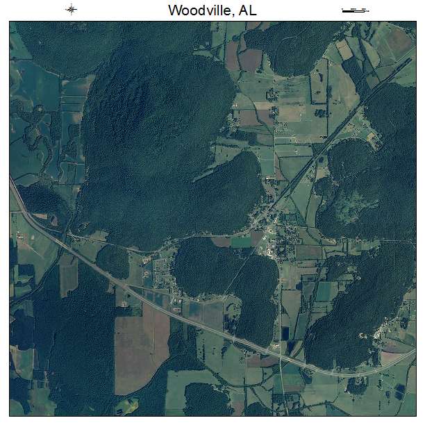 Woodville, AL air photo map