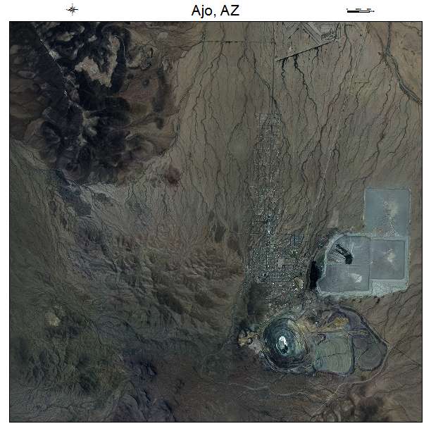 Ajo, AZ air photo map