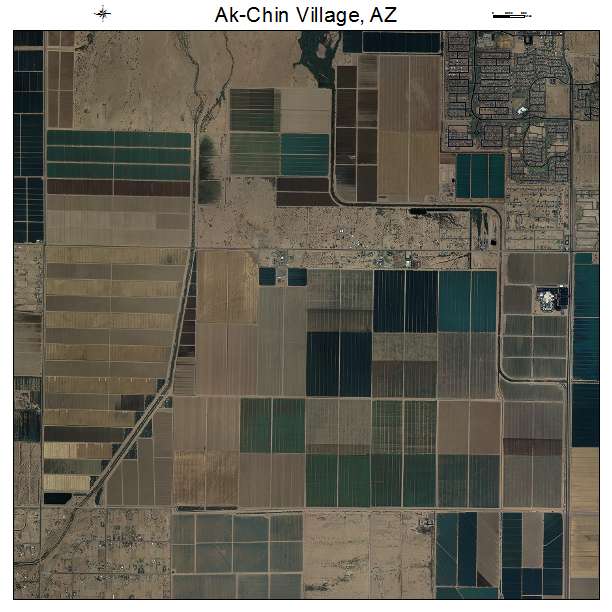 Ak Chin Village, AZ air photo map