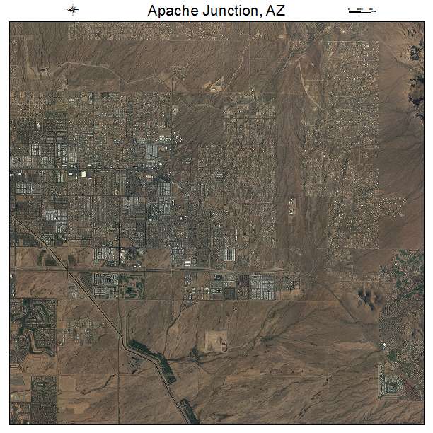 Apache Junction, AZ air photo map
