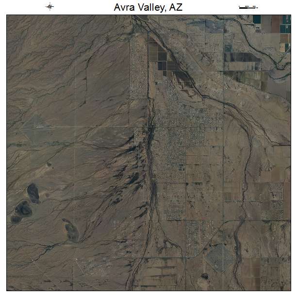 Avra Valley, AZ air photo map