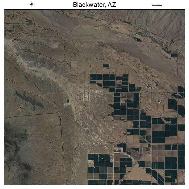 Blackwater, AZ air photo map