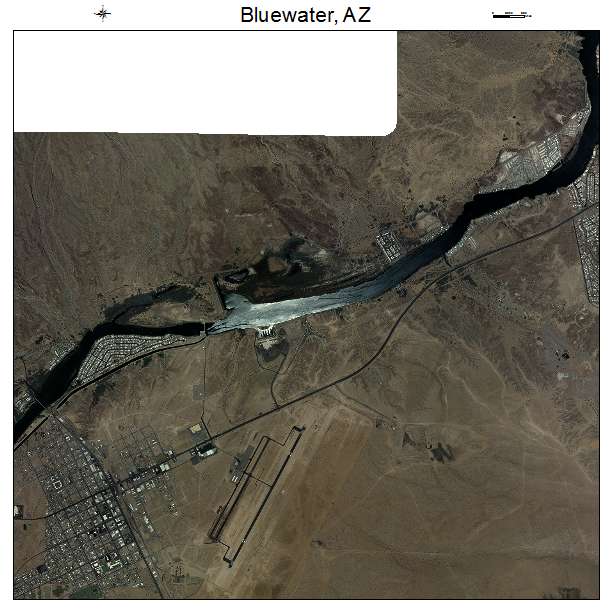Bluewater, AZ air photo map