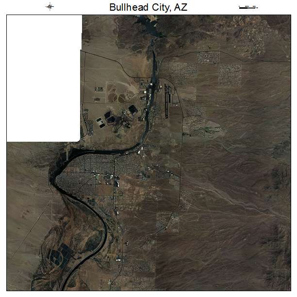 Bullhead City, AZ air photo map