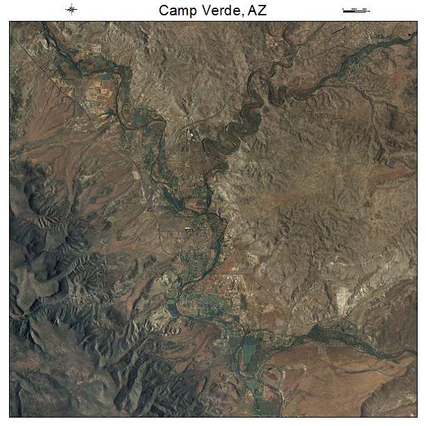 Camp Verde, AZ air photo map
