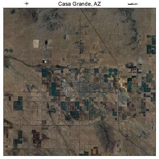 Casa Grande, AZ air photo map