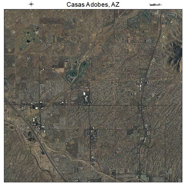Casas Adobes, AZ air photo map