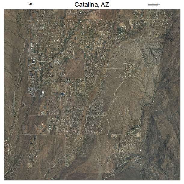 Catalina, AZ air photo map