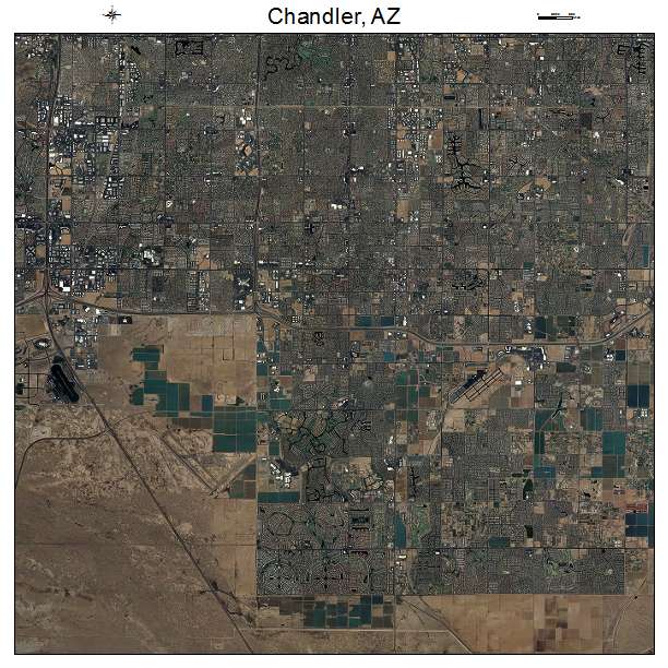 Chandler, AZ air photo map