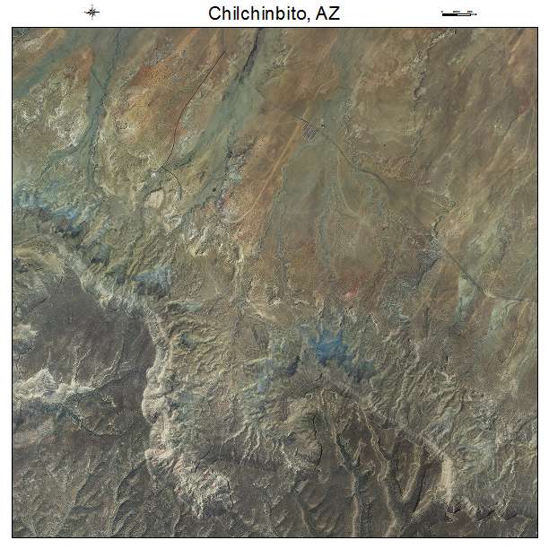 Chilchinbito, AZ air photo map