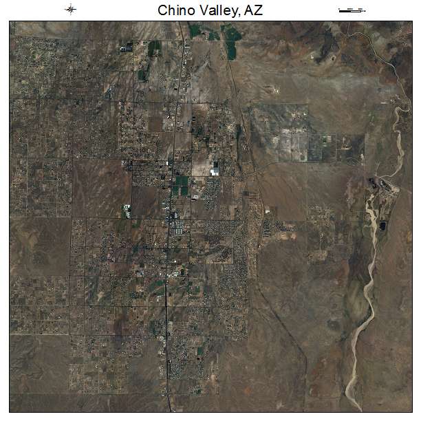 Chino Valley, AZ air photo map