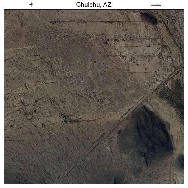 Chuichu, AZ air photo map
