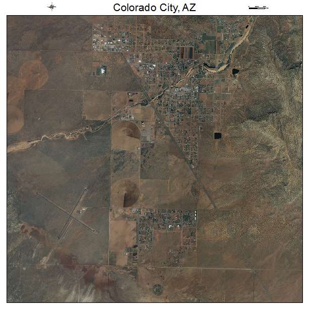 Colorado City, AZ air photo map