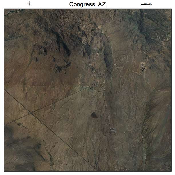 Congress, AZ air photo map