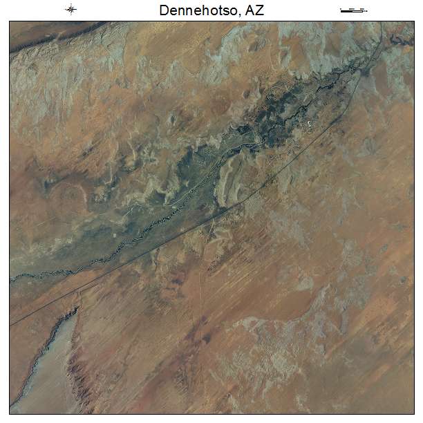 Dennehotso, AZ air photo map