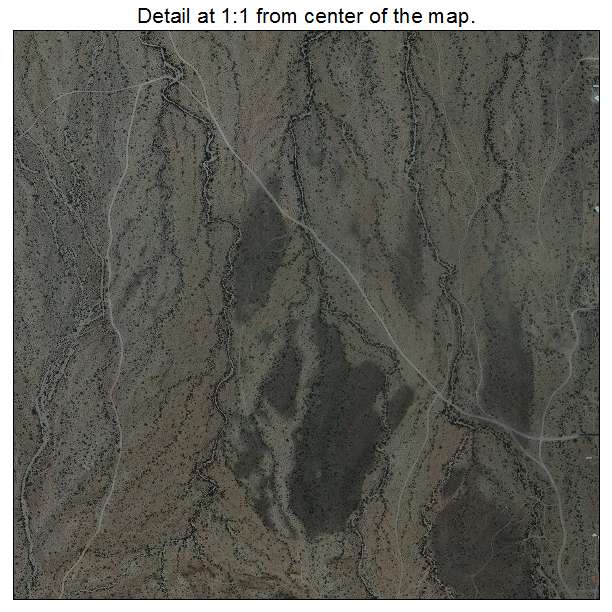 Ajo, Arizona aerial imagery detail