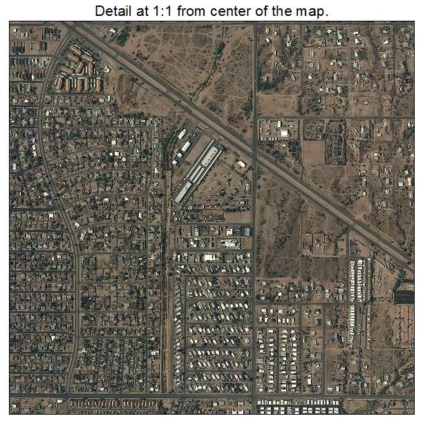 Apache Junction, Arizona aerial imagery detail