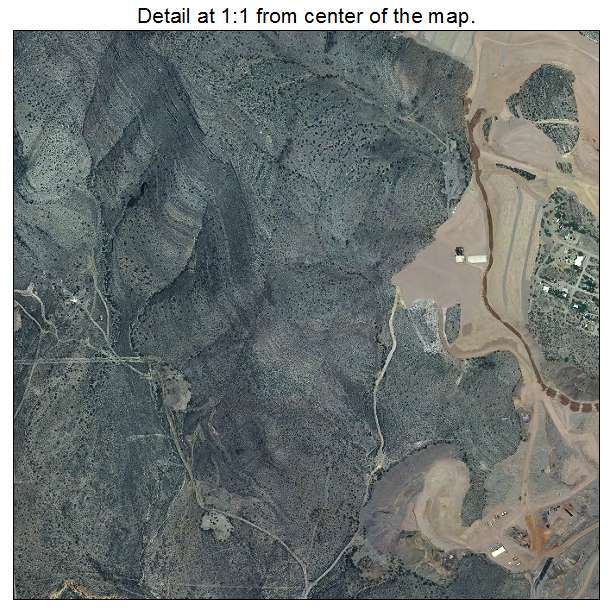 Bisbee, Arizona aerial imagery detail