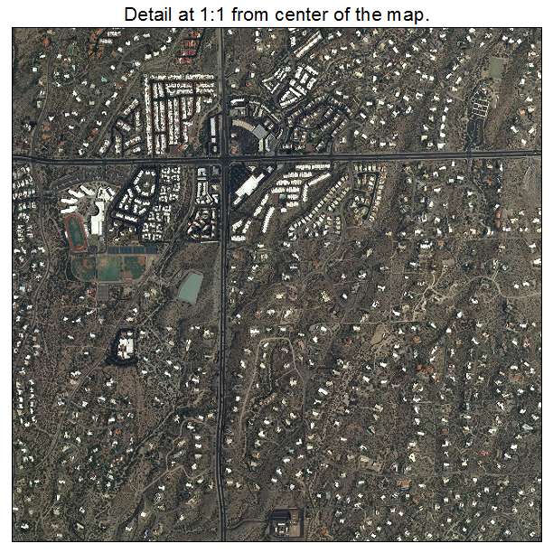 Catalina Foothills, Arizona aerial imagery detail