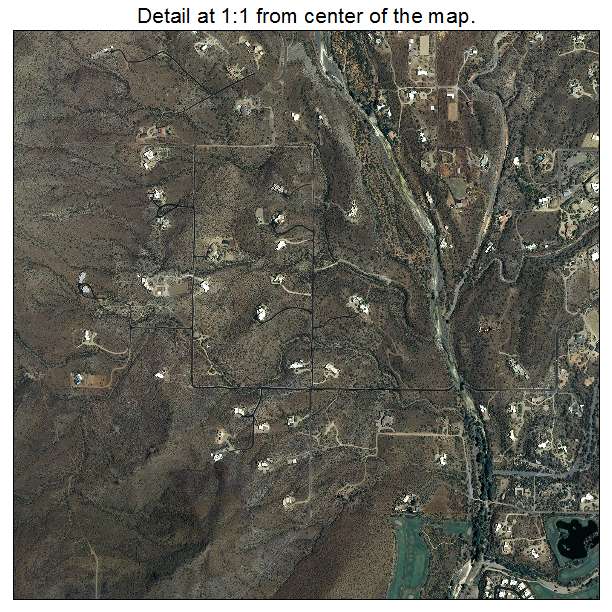 Cave Creek, Arizona aerial imagery detail