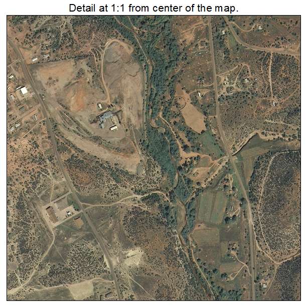 Cibecue, Arizona aerial imagery detail