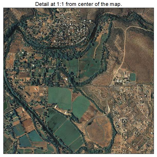 Cornville, Arizona aerial imagery detail