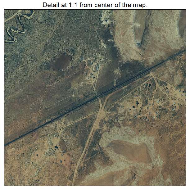 Dennehotso, Arizona aerial imagery detail