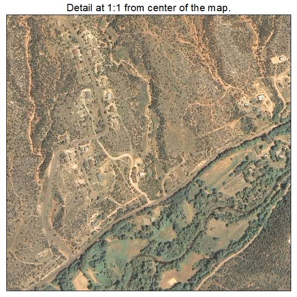 East Fork, Arizona aerial imagery detail