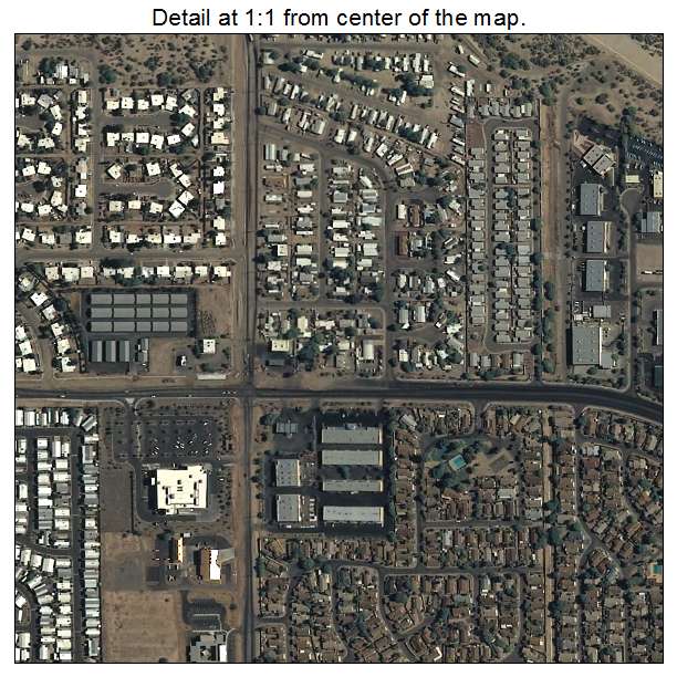 Flowing Wells, Arizona aerial imagery detail