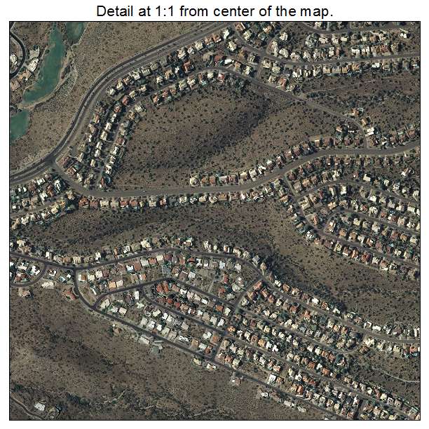 Fountain Hills, Arizona aerial imagery detail
