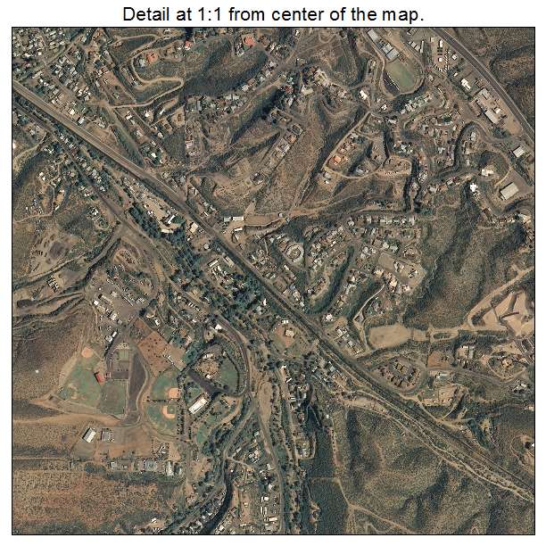 Globe, Arizona aerial imagery detail