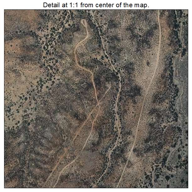 Huachuca City, Arizona aerial imagery detail
