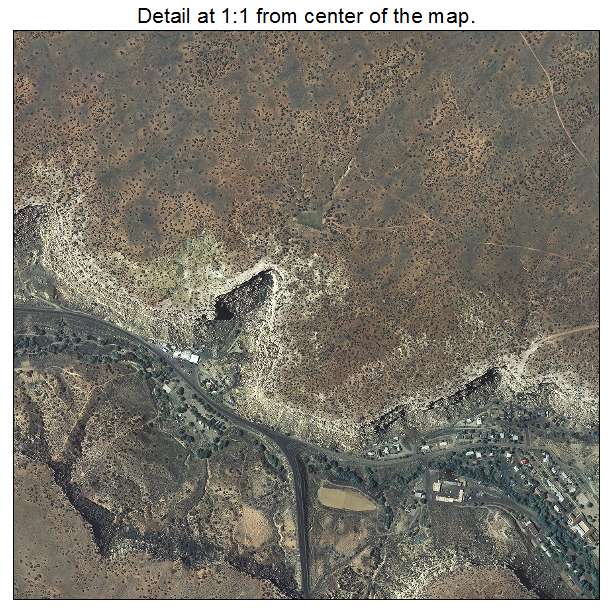 Keams Canyon, Arizona aerial imagery detail