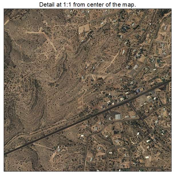 Lake Montezuma, Arizona aerial imagery detail
