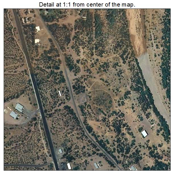 Mammoth, Arizona aerial imagery detail