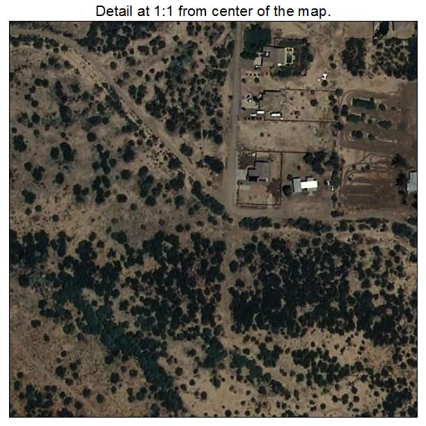 Mojave Ranch Estates, Arizona aerial imagery detail