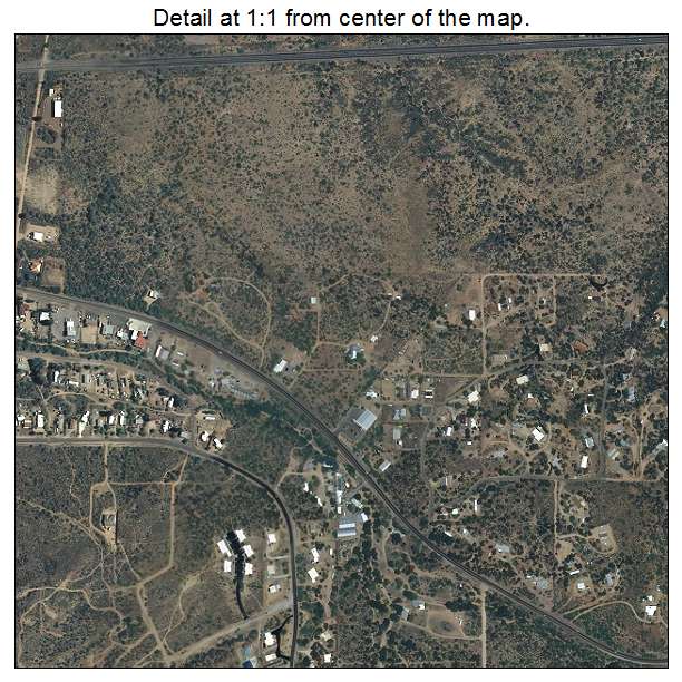 Oracle, Arizona aerial imagery detail