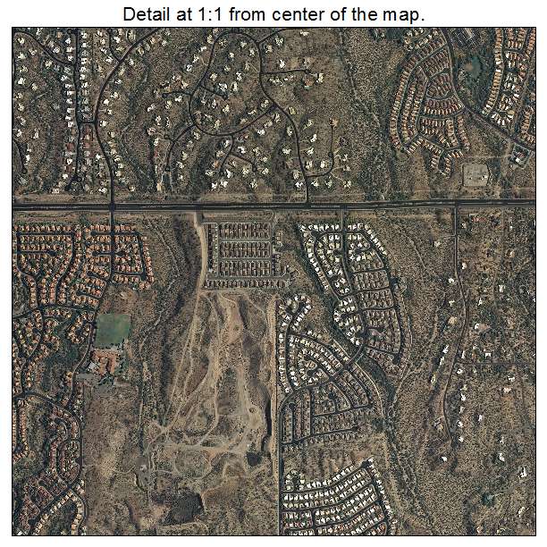 Oro Valley, Arizona aerial imagery detail