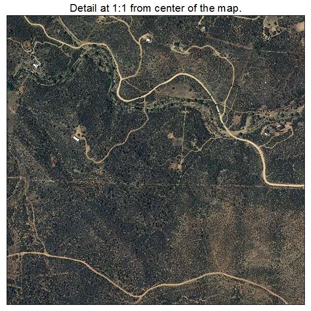 Peeples Valley, Arizona aerial imagery detail